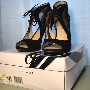 Nine West lace up heels